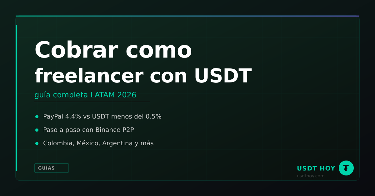 Cómo cobrar como freelancer con USDT en LATAM 2026 — USDT HOY