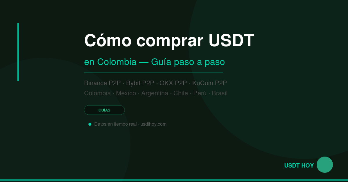 Cómo comprar USDT en Colombia con pesos 2026 — USDT HOY