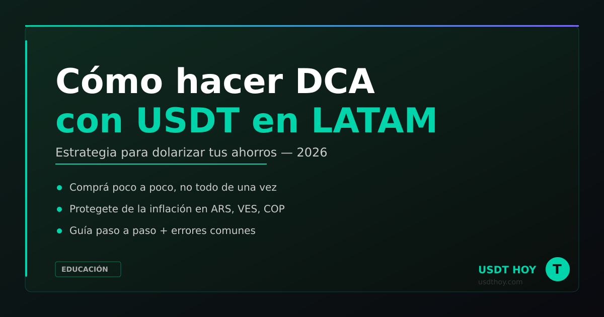 Cómo hacer DCA con USDT en LATAM — Guía 2026 — USDT HOY
