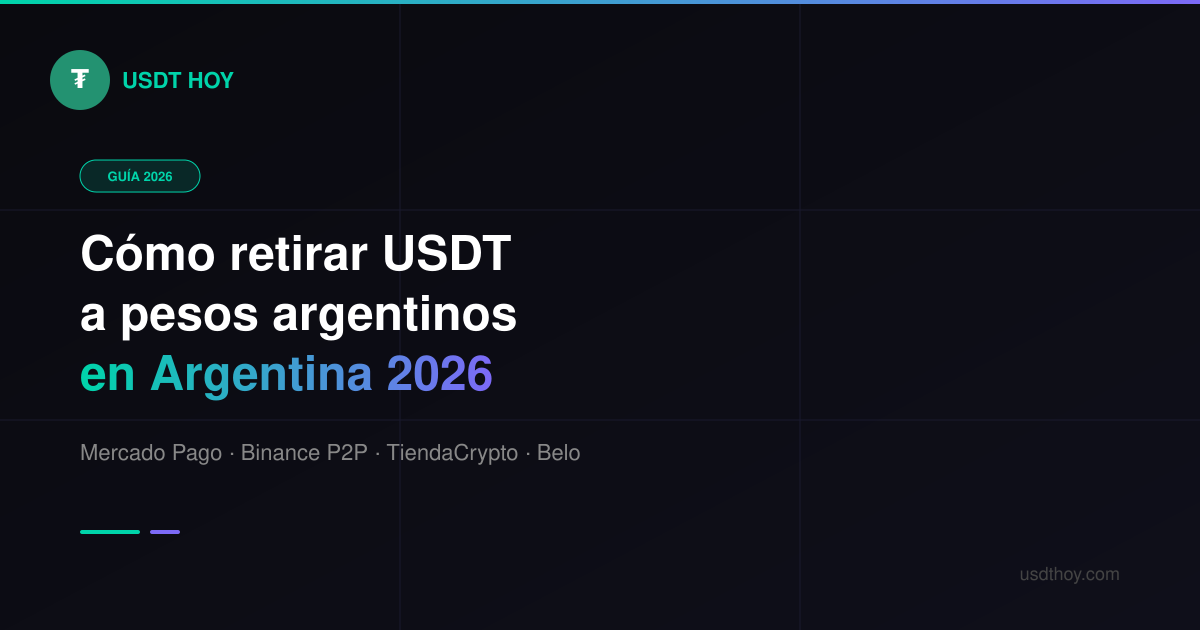 Cómo retirar USDT a pesos argentinos 2026 — Guía completa — USDT HOY