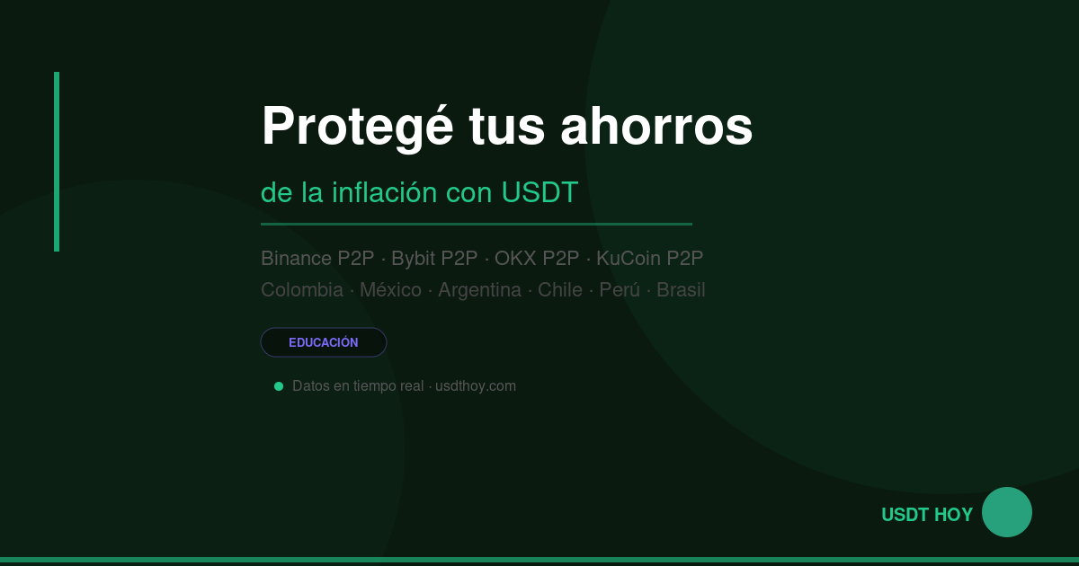 Cómo proteger ahorros de la inflación con USDT 2026 — USDT HOY