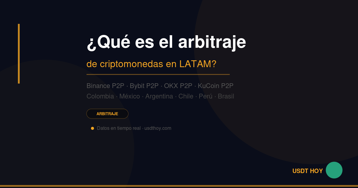 ¿Qué es el arbitraje de USDT? Guía completa para LATAM 2026 — USDT HOY